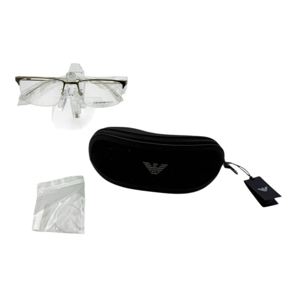 EMPORIO ARMANI EA 1143 3022 57-18-145 SILVER HALF RIM EYEGLASSES